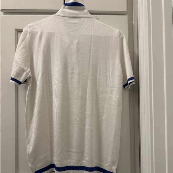 Brand New —Haight & Ashbury—TEXTURED TIPPING ZIP KNIT POLO—Original $135.00 - Picture 8 of 10